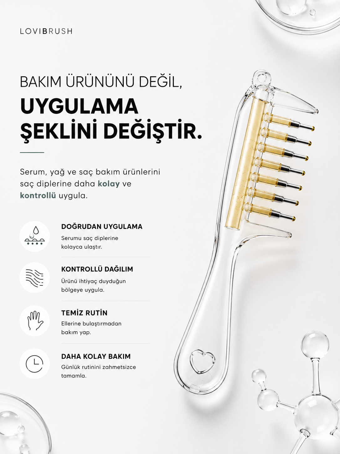 Lovibrush Serum Tarağı