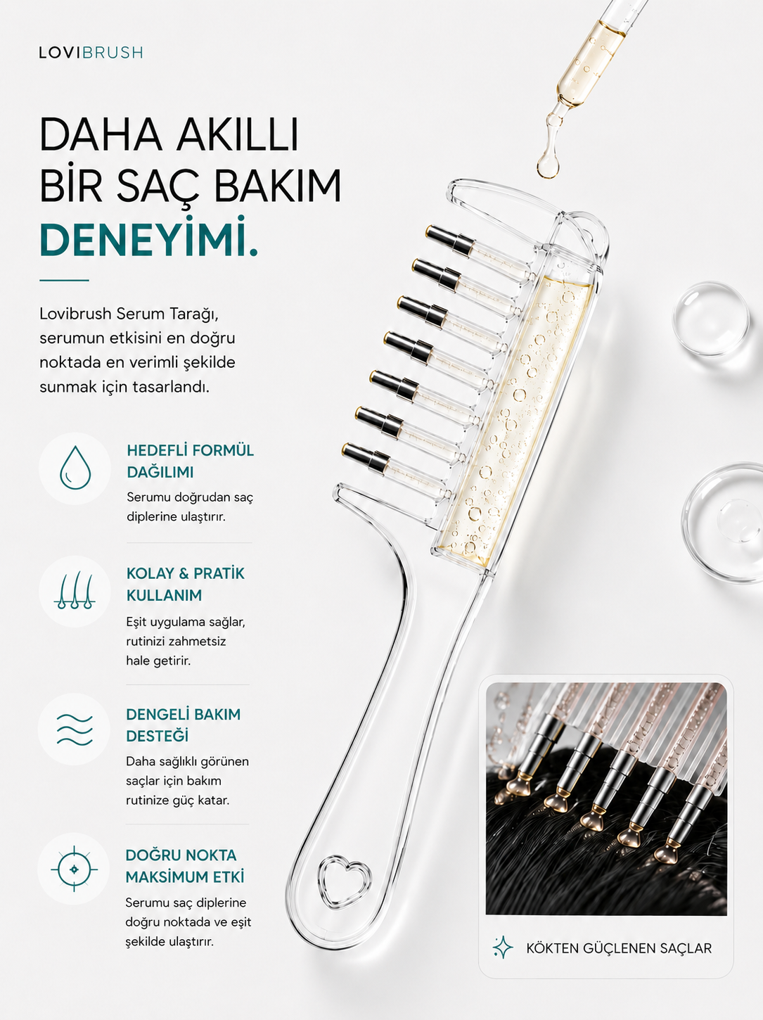 Lovibrush Serum Tarağı